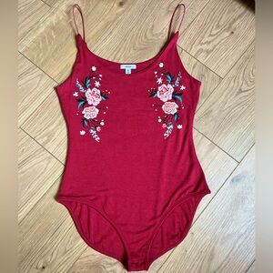 Ardene | Coral Bodysuit With Floral Print